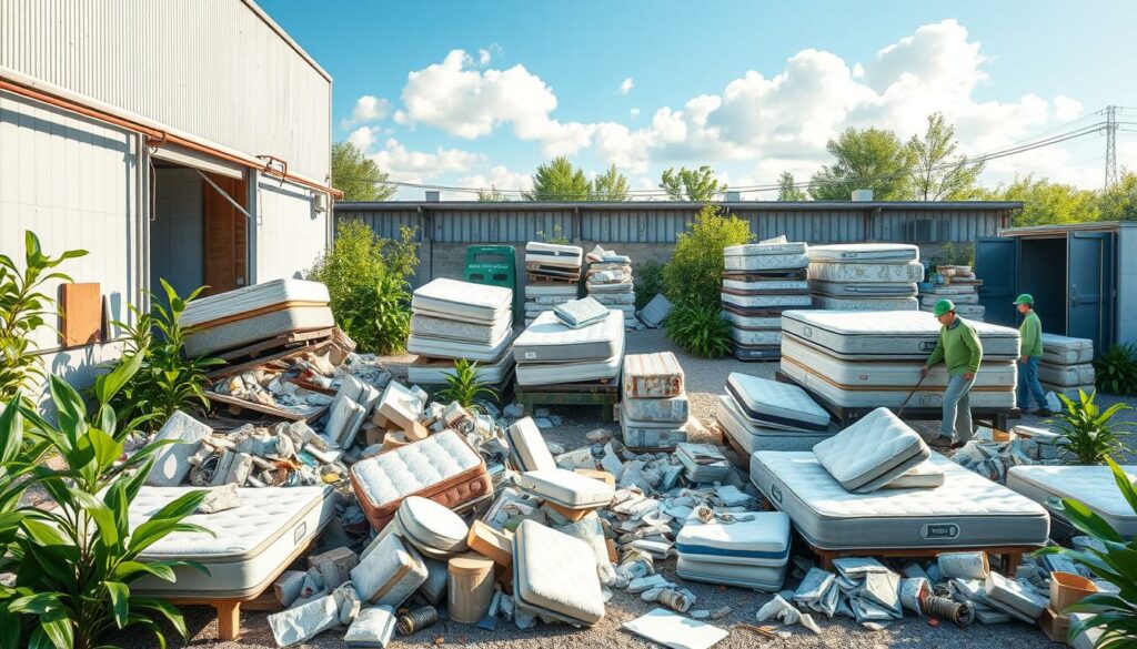 Recycling von Matratzen